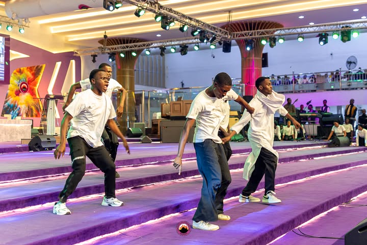 Group dance performance with strong stage presence